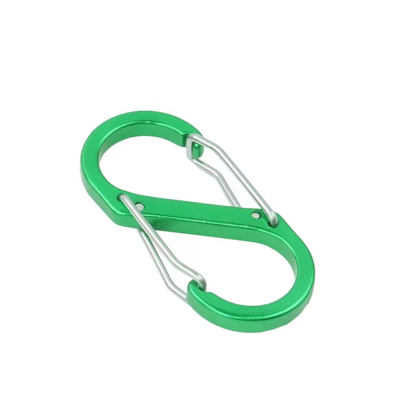 20pcs S Shape Carabiner Zinc Alloy Snap Hook Mini Spring Clips For