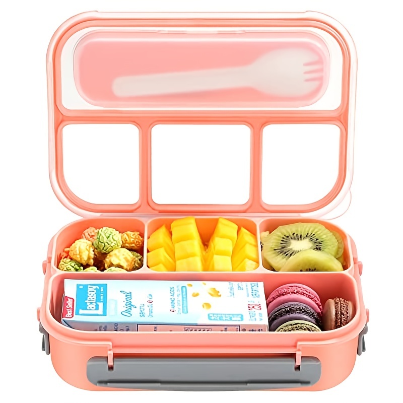 Ins Portable Plastic Kids Nutrition Balance 6 Compartments Bento