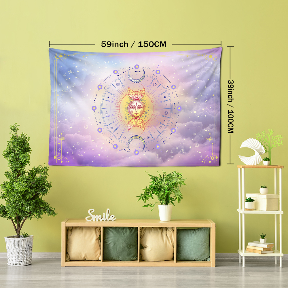 Pink discount sun tapestry