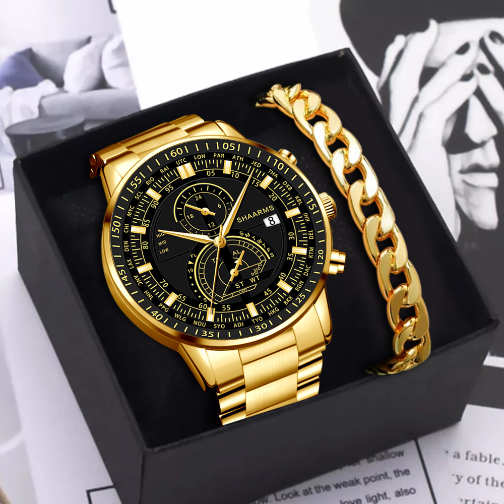 Relojes deportivos de moda para hombre, reloj de pulsera de cuarzo de acero  inoxidable de lujo, reloj luminoso con calendario, reloj informal de  negocios para hombre, relojes para hombre Tan Jianjun unisex