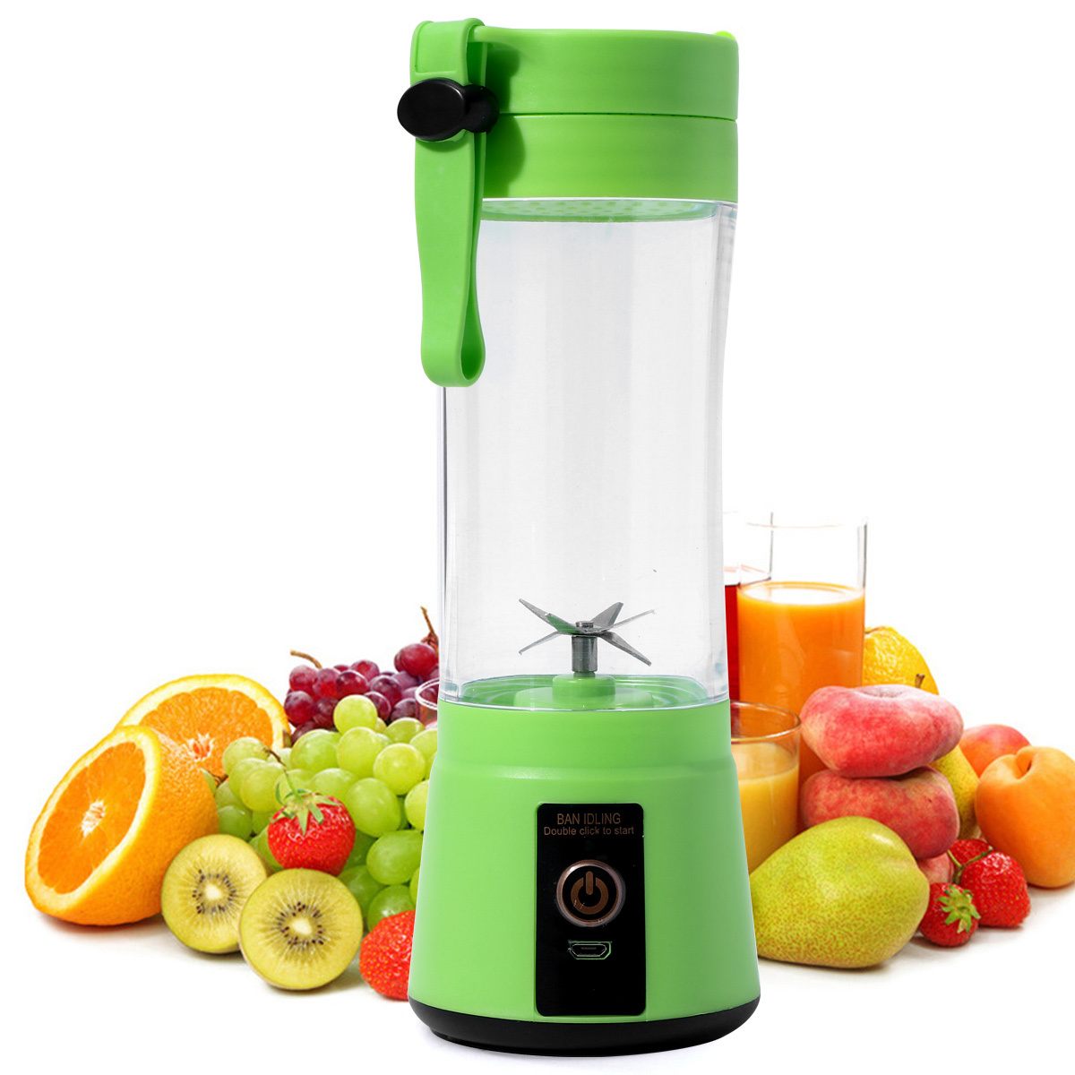 Large-Capacity Juicer Bucket Multi-Function Juicer Portable Fruit Juicer  Electric Juicer Cup Blender Bottle Fruit Squeezer