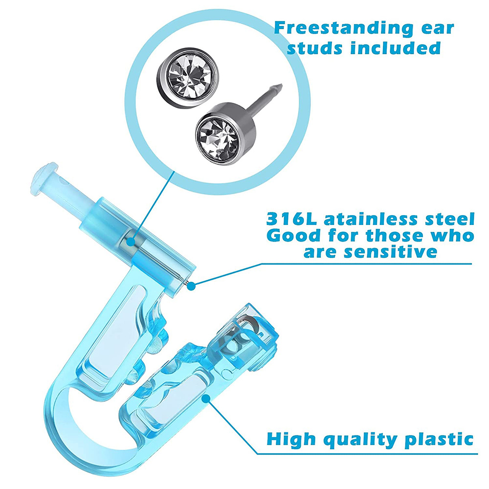 11pcs Set Disposable Self Ear Piercing Gun Disposable Safety Ear