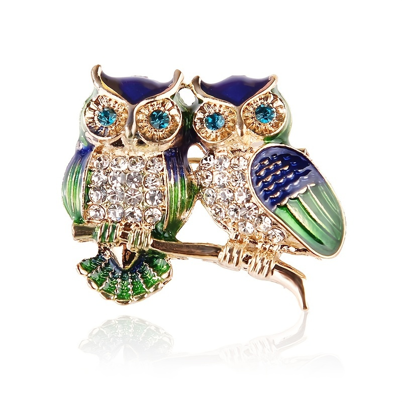 Cute Owl Brooch Pin for Women and Girls - Fashionable and Creative Clothing Decoration