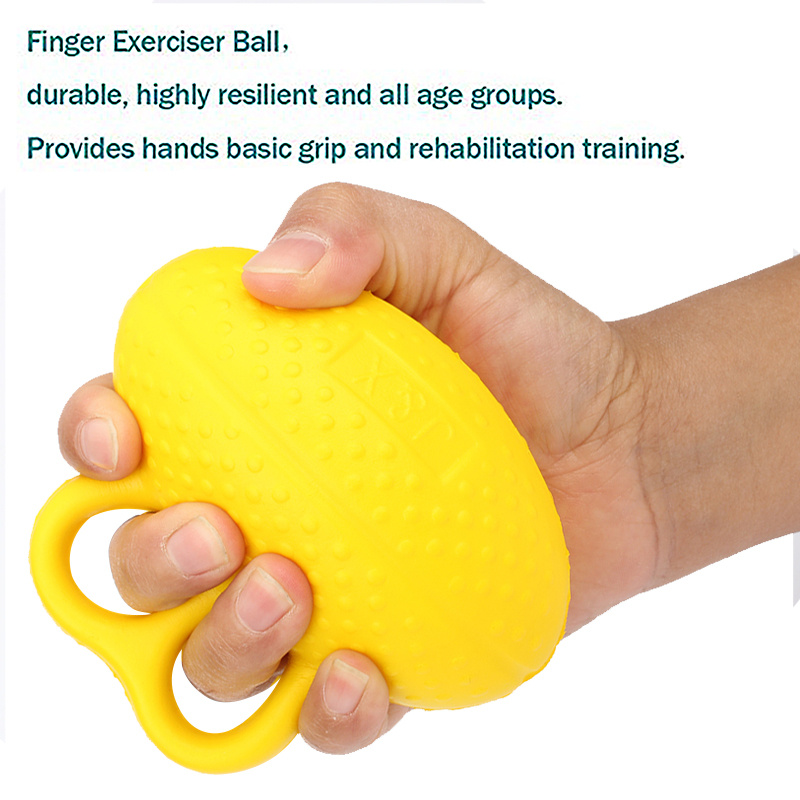  Pelota de dedo ejercitador de agarre de bola antiestrés,  silicona, fuerza para apretar, ejercicio de fortalecimiento de agarre para  mano : Deportes y Actividades al Aire Libre