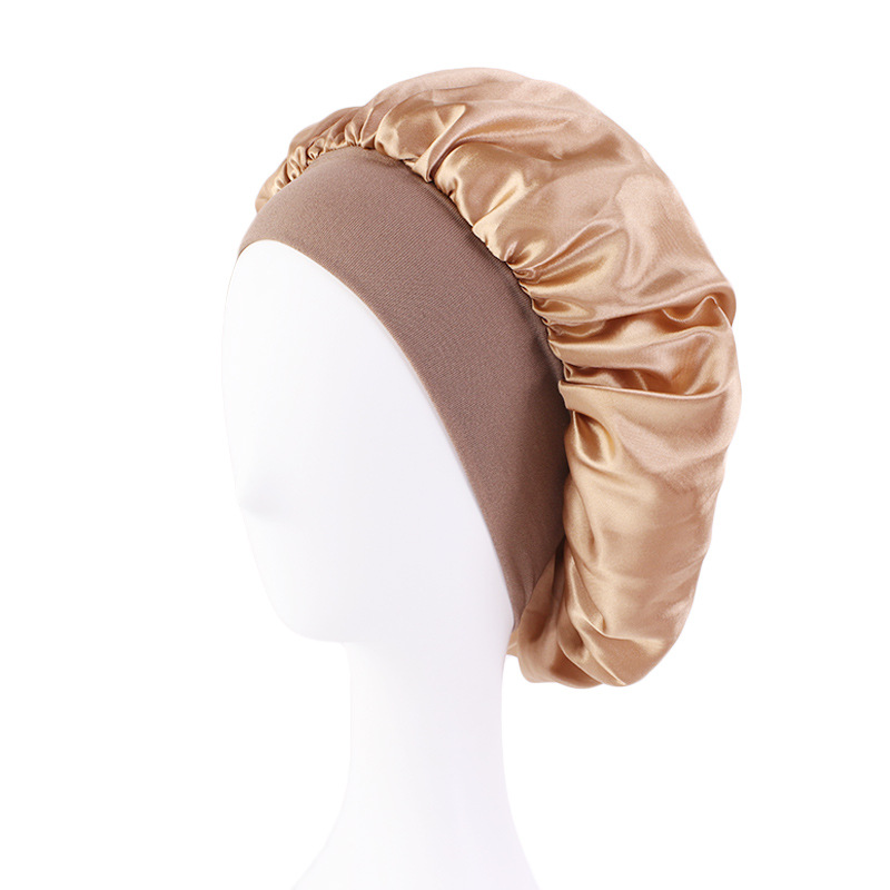 BONNET CAP Long Hair Care Hat Woman Silk Satin Protection Night
