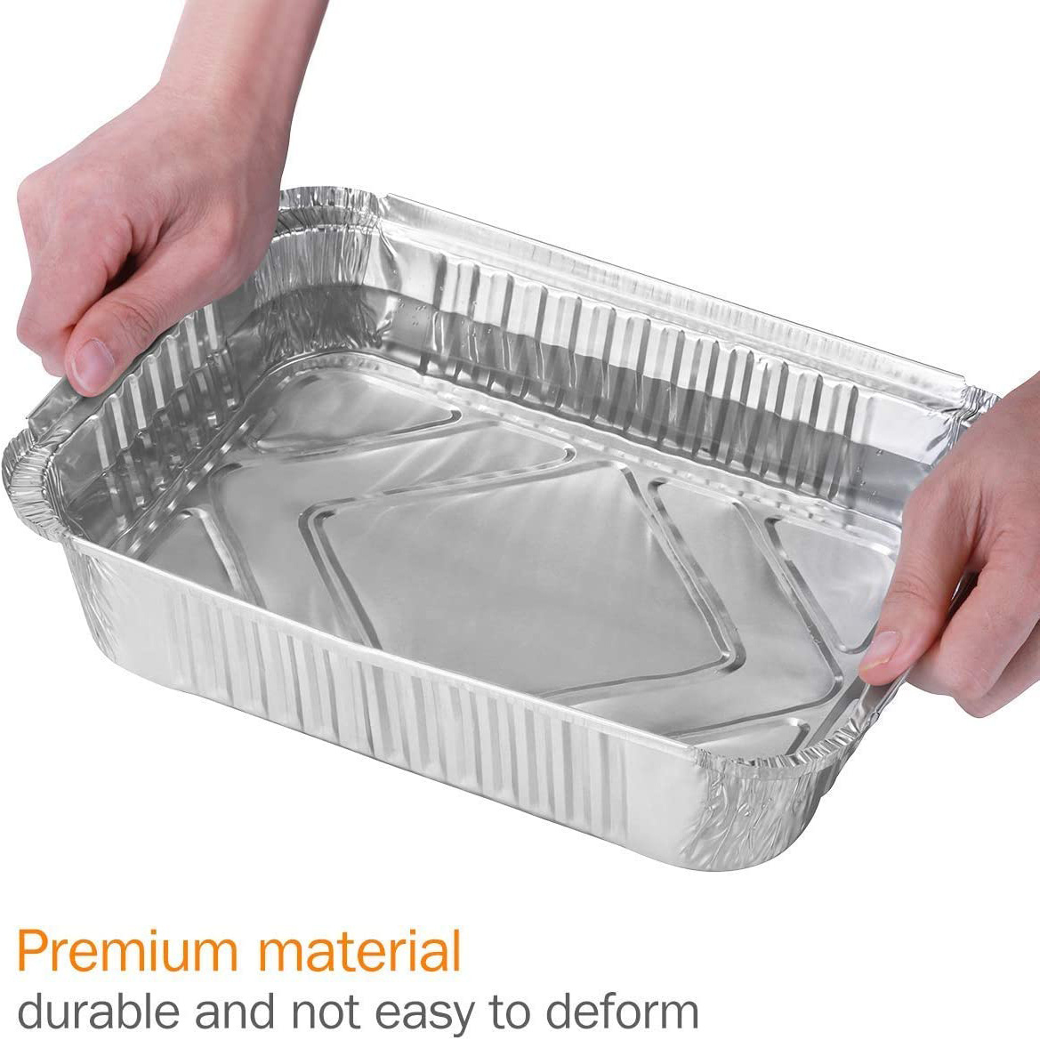 PARTY XIAFEI 9x13 Aluminum Foil Pans, Half Size Deep Foil Pans, Friendly  Recyclable Aluminum, Portable Food Storage
