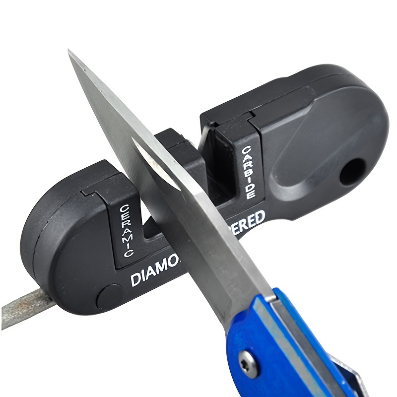 Knife Sharpener Pocket Ceramic Sharpen Diamond Tool Scissor Sharpen Gears  Fish Hook Sharpener Outdoor Multi Tools