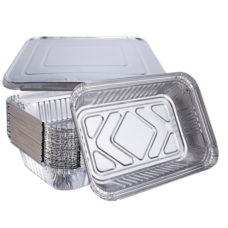 PARTY XIAFEI 9x13 Aluminum Foil Pans, Half Size Deep Foil Pans, Friendly  Recyclable Aluminum, Portable Food Storage