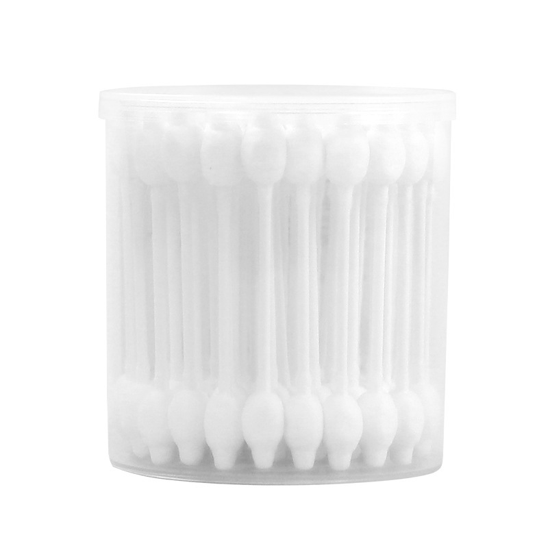 Plastic Sticks With White Cotton For Ear Cleaning And Other