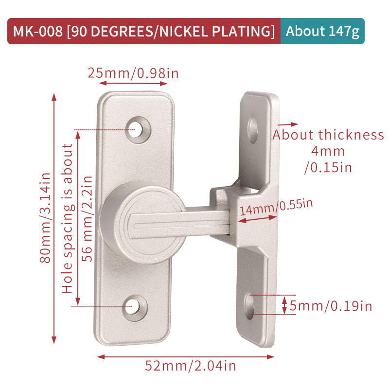 Small Pressed Steel Hinge - Zinc Plated, 74.5/4mm