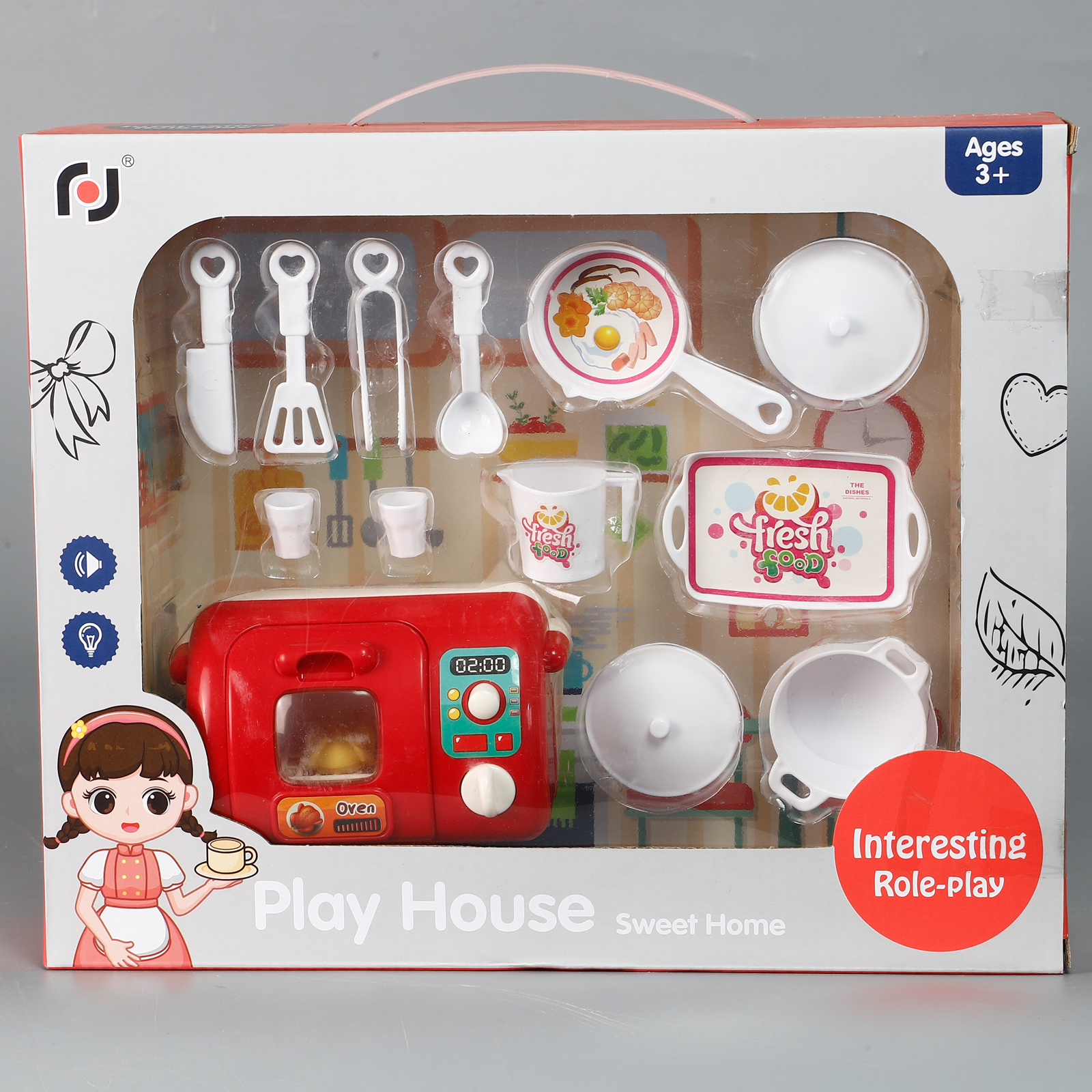 Kids' Kitchen Toy Set: Mini Electric Can Add Water Rotation - Temu