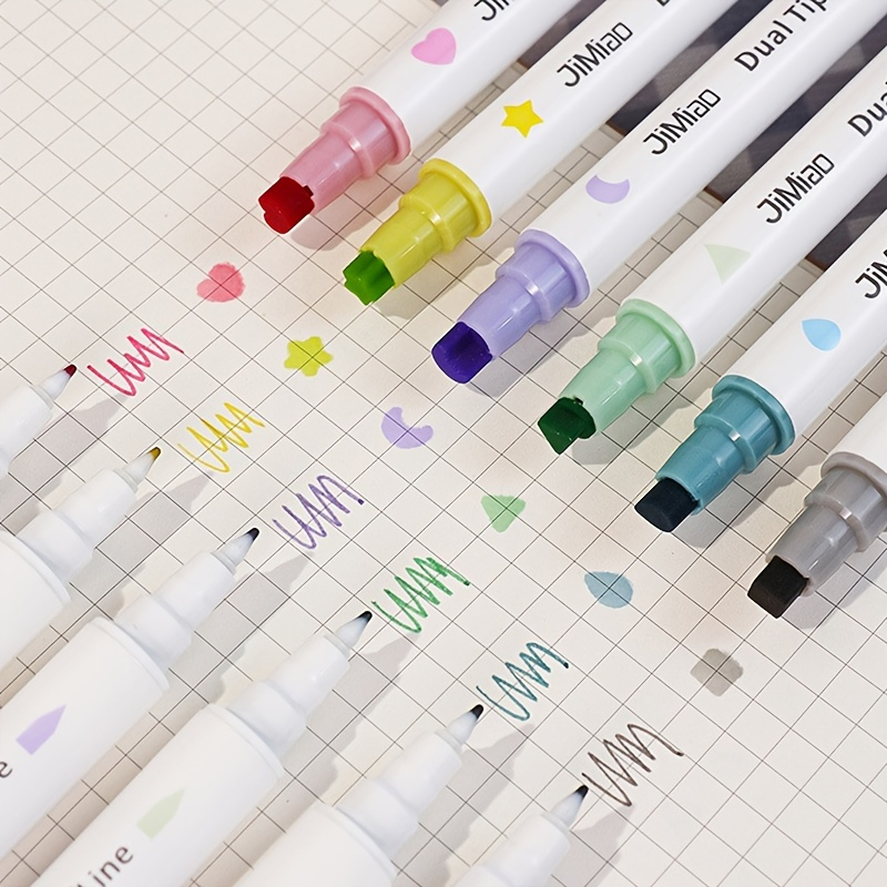 4Pcs/Pack Gradual Highlighter Pens Kawaii Candy Color Manga Markers Midliner  Pastel highlighter set Stationery kids gift