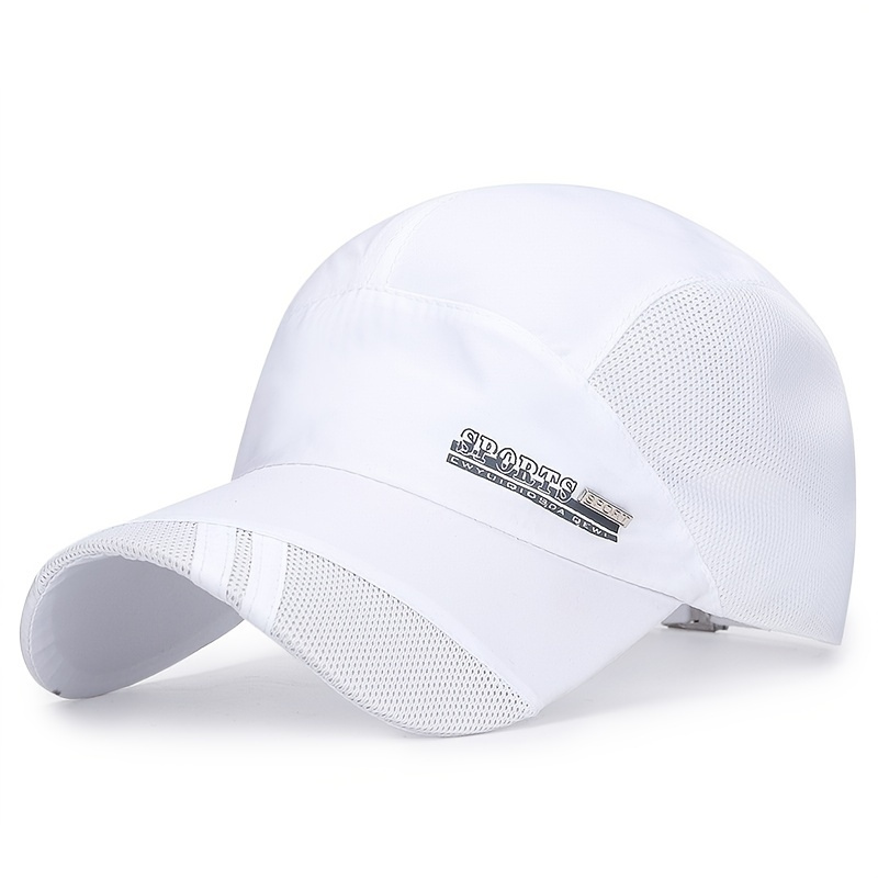 Quick Drying UV Protection Baseball Cap for Outdoor Activities - Breathable and Soft Top with Contrast Color Design and Adjustable Strapback