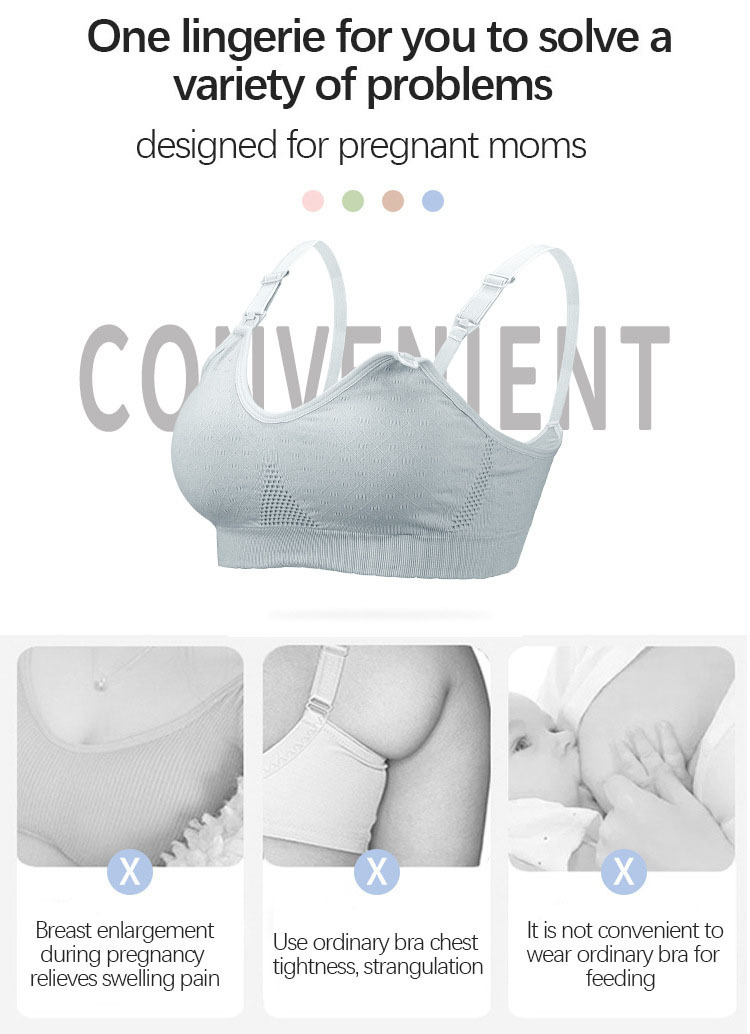Maternity Breastfeeding Nursing Bras Breathable Front Buckle - Temu
