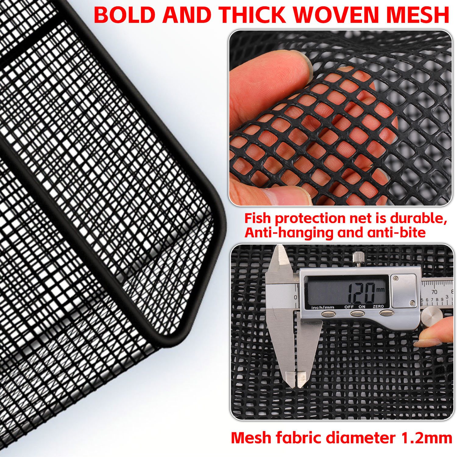 MI-YUKI Fish Basket Live Fish Trap Net Cage Folding Gluing Coating