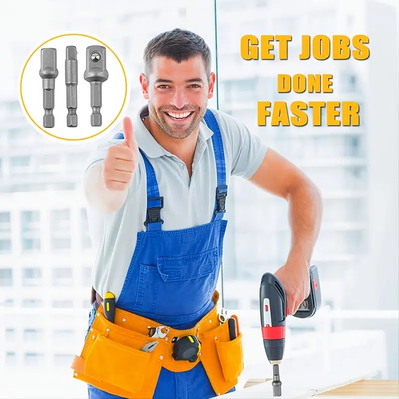 Impact Grade Socket Adapter Kit Impact Wrench Connecting Rod Temu