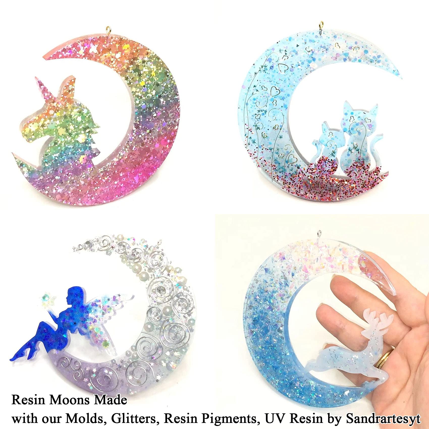 Crescents Moon Molds Resin Molds Epoxy Molds Silicone Moon - Temu