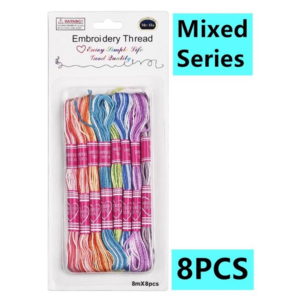 Assorted Colors Stitch Thread (8pcs)