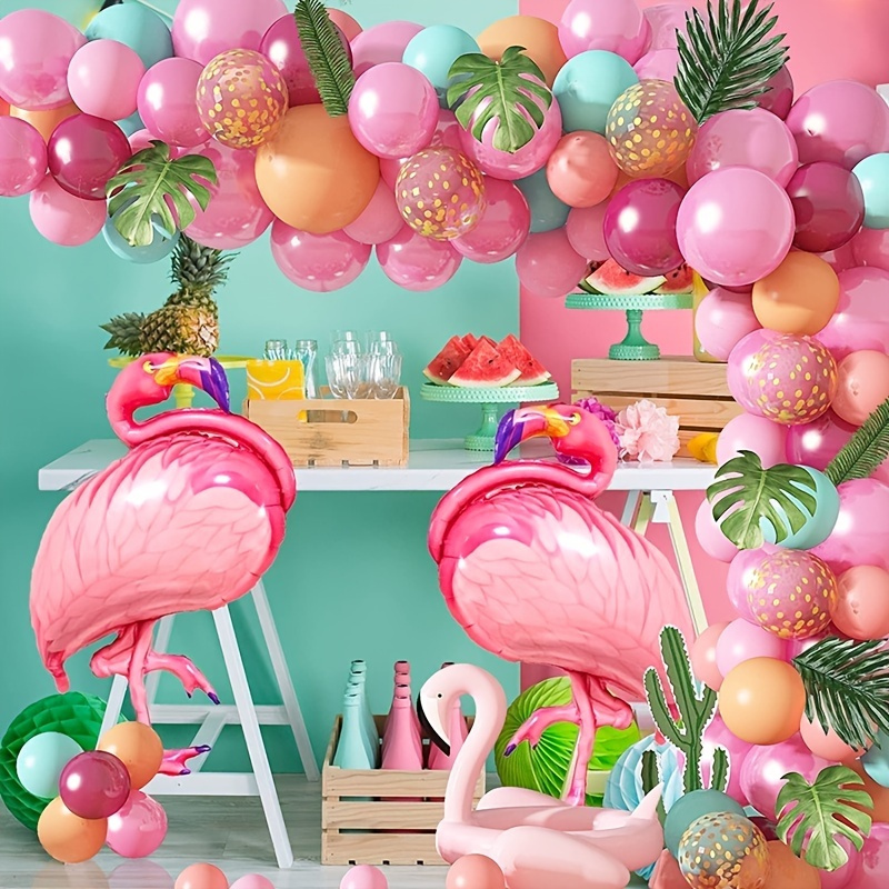 Set, Flamingo Themed Balloon Garland Set (40 Inch) Arch Set Wedding Party Decoration, Scene Decor, Room Decor, Valentine's Day Gift, Valentine's Day For Home Ornament, Proposal Arrangement, Summer Party Supplies