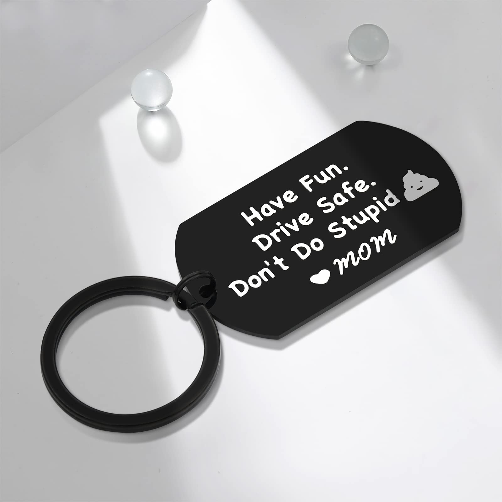 Be Safe. Have Fun & Don't Do Stupid Shit. Love Mom Dad, Teenager Key Chain,  New Driver Gift, Sweet Sixteen Birthday, BE SAFE Keychain 