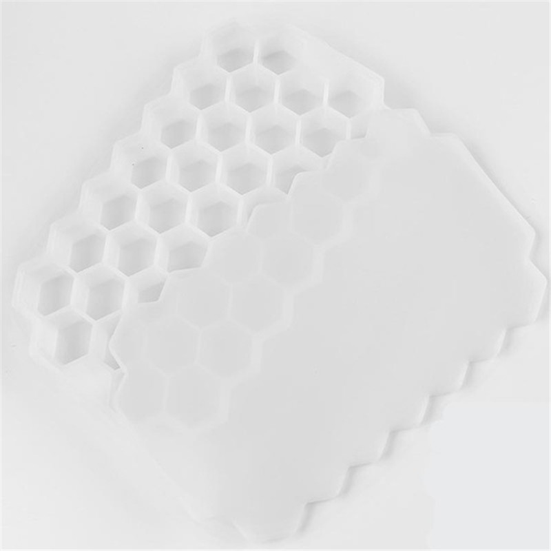 New Honeycomb Ice Tray Mold Creative DIY Silicone Ice Grid Stackable Honeycomb  Mold 37 Grid Ice Box Kitchen Tool Supplies 