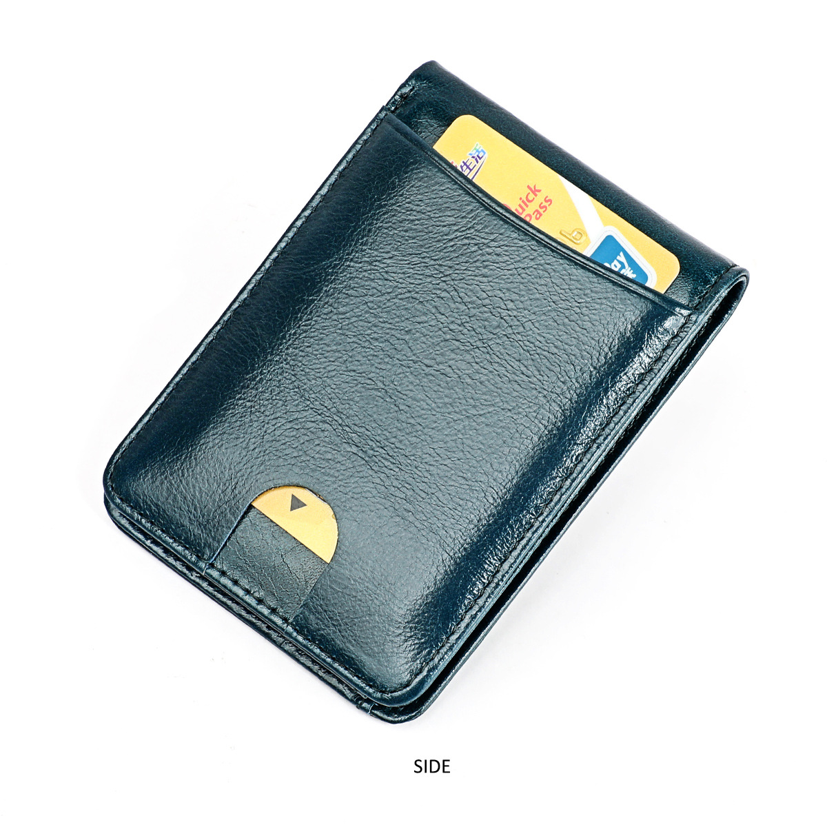 1pc Mens Minimalism Wallet Money Clip Vintage Genuine Temu