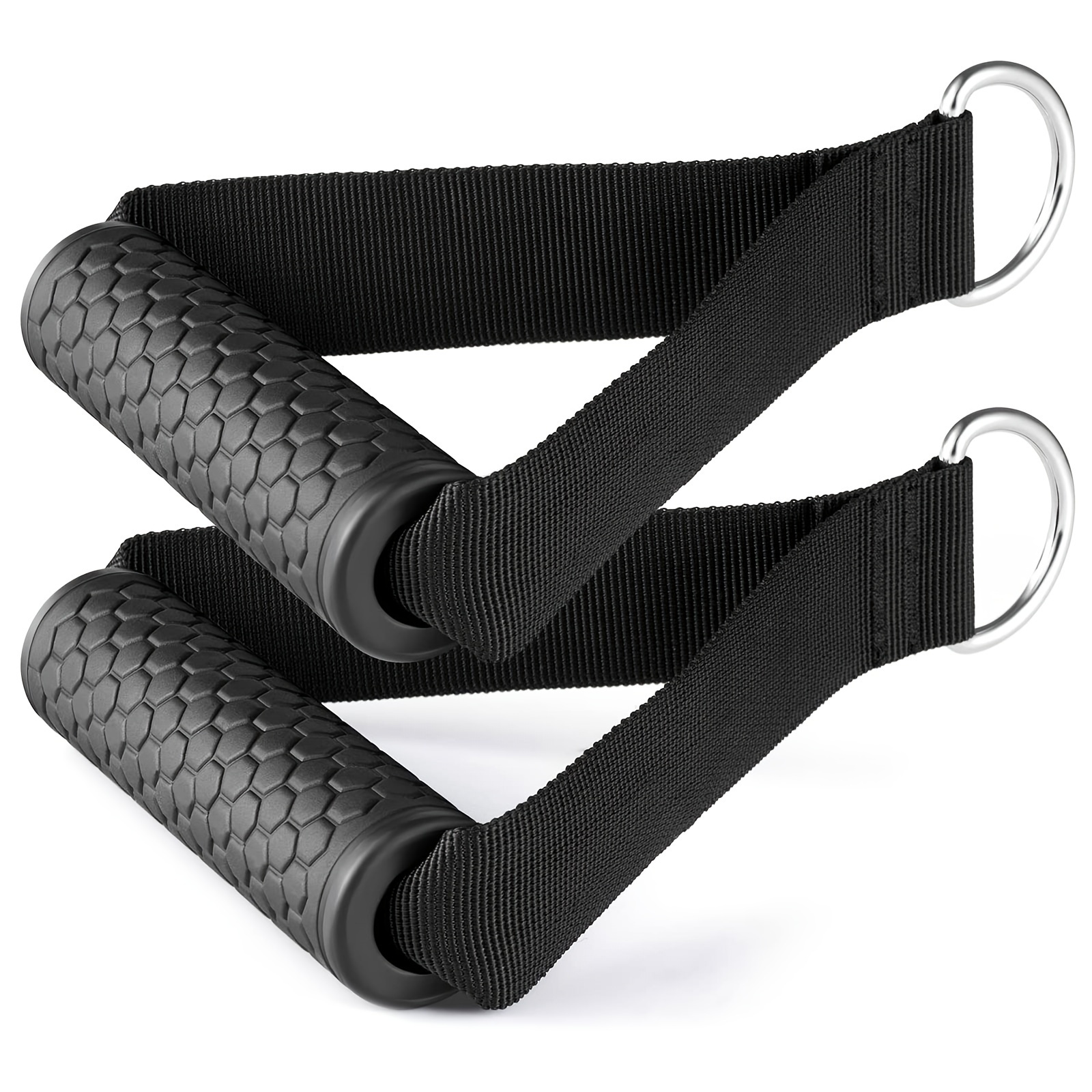 

Heavy Duty Resistance Band Handles: Cable Machine Attachments Exercises With Solid Abs Core For Maximum Strength Training