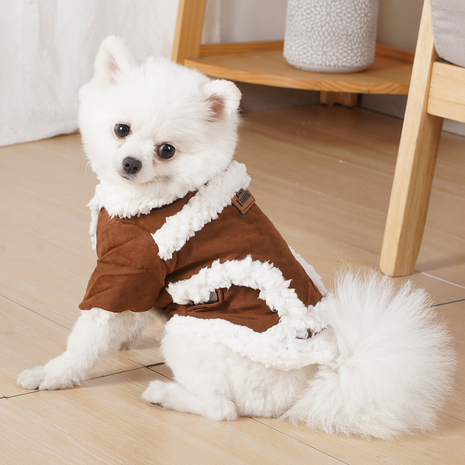 Image of Dog Winter Clothes, Autumn/winter Style, Teddy, Schnauzer, Pomeranian, Small Pet Clothing