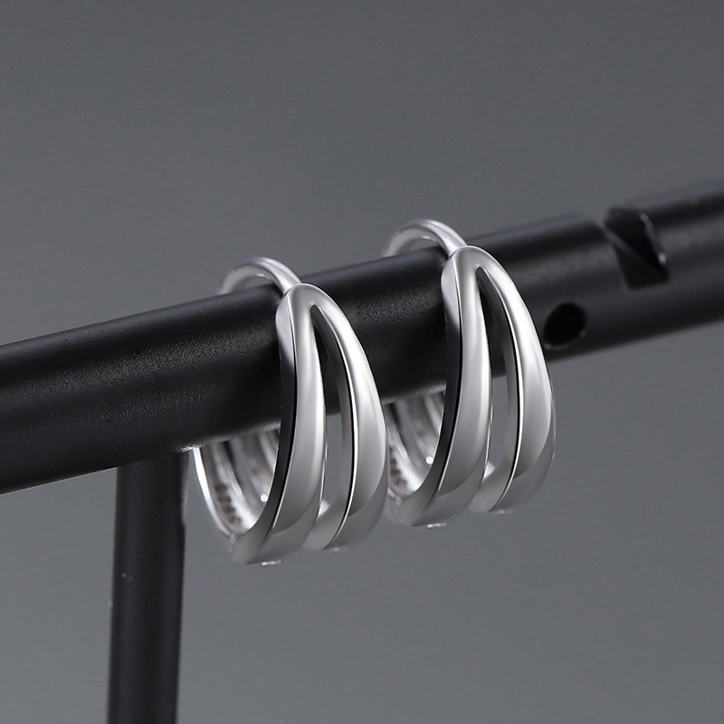 Arc Hoop Earrings for Men