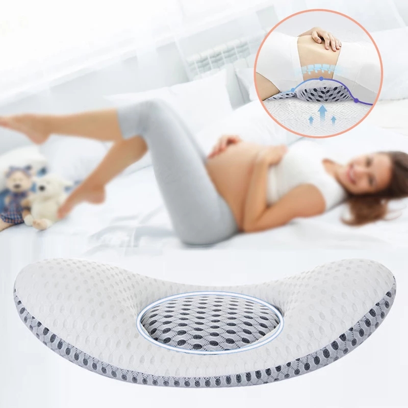 Orthopedic Memory Foam Lumbar Pillow For Lower Back Relax And Support -  Perfect For Side Sleepers, Pregnancy, And Maternity - Temu
