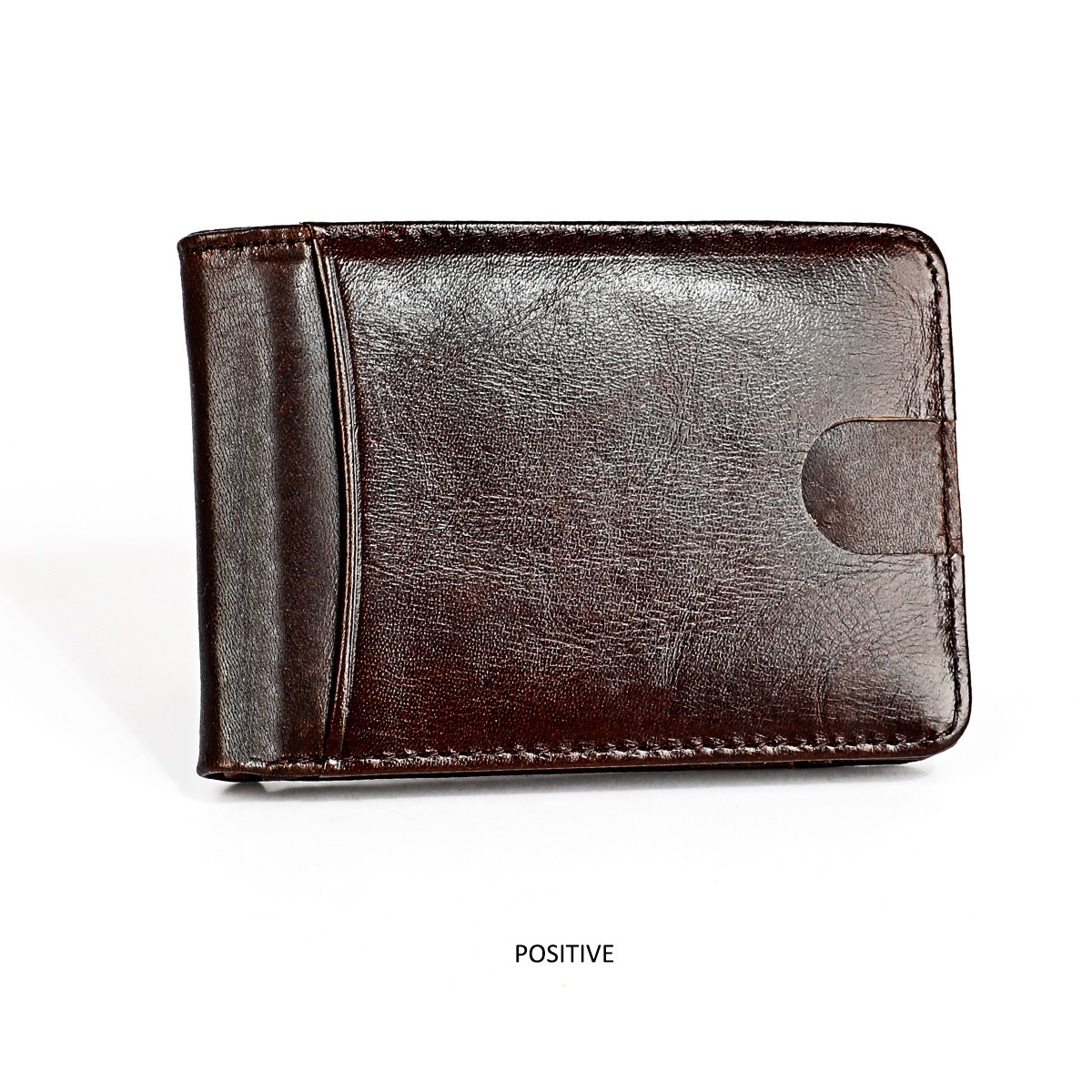 1pc Mens Minimalism Wallet Money Clip Vintage Genuine Temu