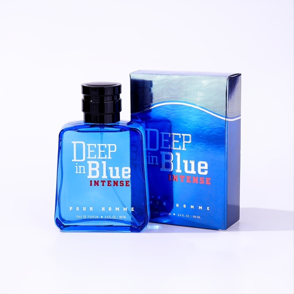 Deep Blue Aquatic Woodiness Perfume Cologne Spray - Long