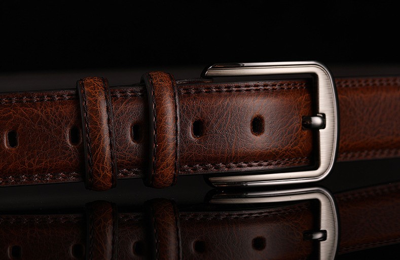  UXZDX Cinturón de cuero genuino para hombre para pantalones  vaqueros, hebilla automática, cinturón rojo, cinturón de cintura para hombre  (color rojo, tamaño: 43.3 in) : Ropa, Zapatos y Joyería