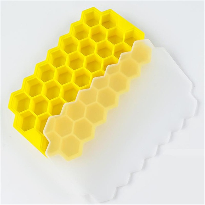 Silicone Ice Cube Trays 37 Honeycomb