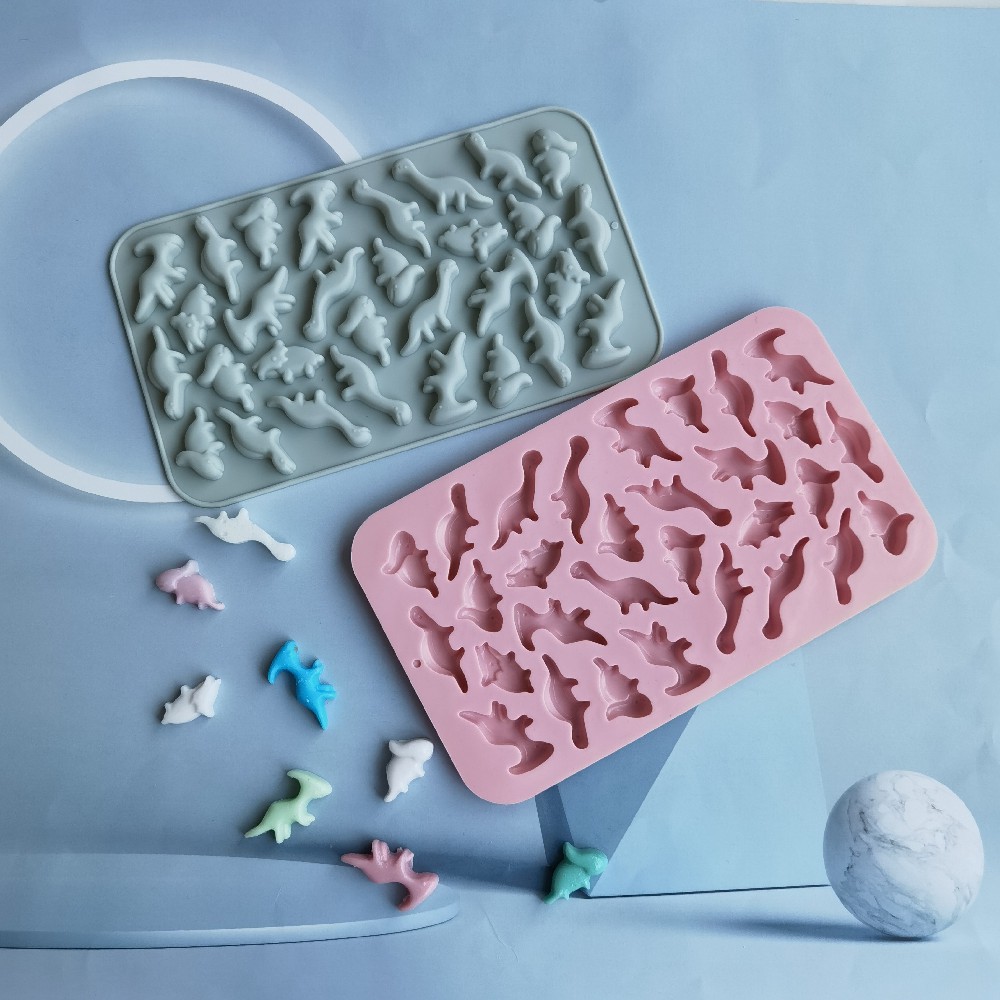Random Color Silicone Small Dinosaur Candy Mold Handmade For - Temu