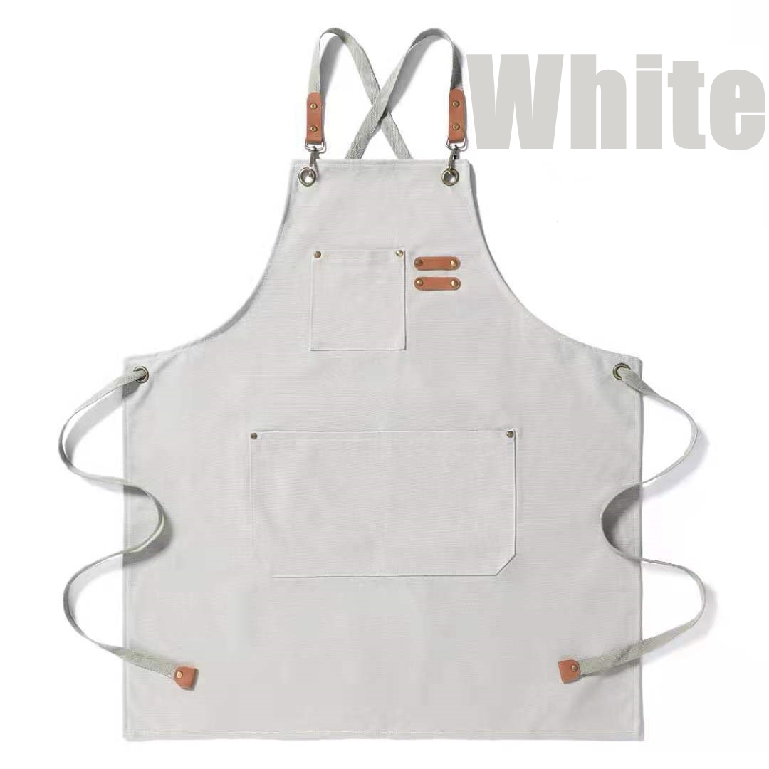 Apron Cotton Canvas Apron Unisex Aprons Chef Cooking Apron Temu