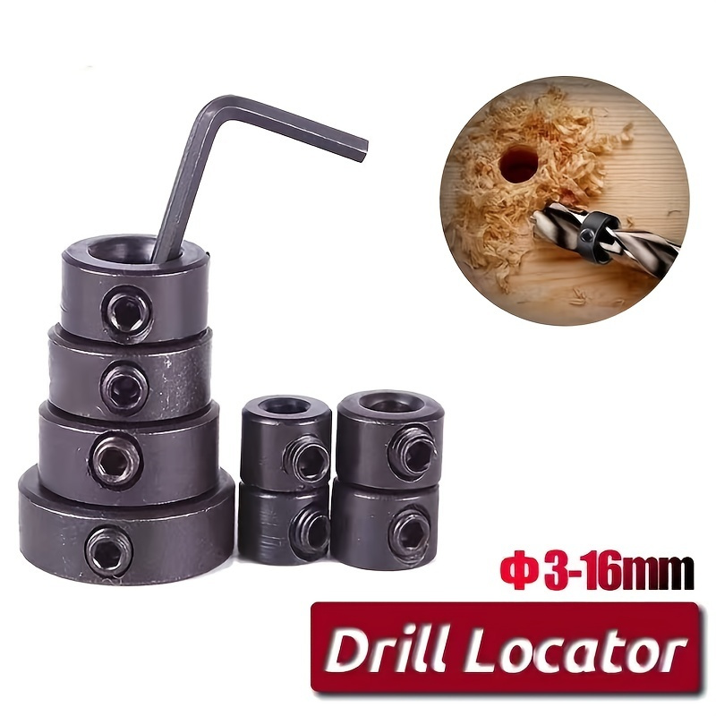 

Upgrade Your Woodworking Projects With 8pcs Woodworking Drill Locator And Hexagon Wrench Bit Tool!