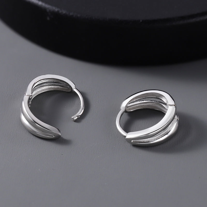 Arc Hoop Earrings for Men
