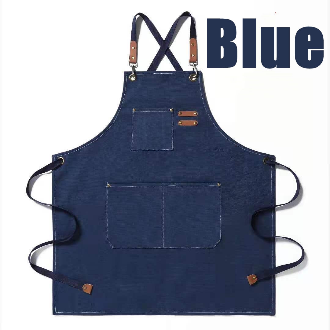 Apron Cotton Canvas Apron Unisex Aprons Chef Cooking Apron Temu