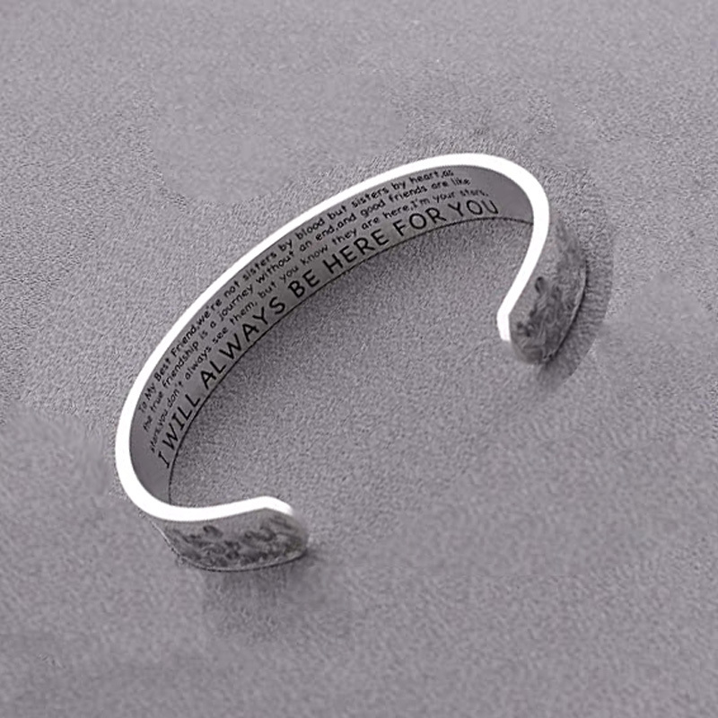 Stainless Steel Best Friend Bracelet for 3 Sister Jewelry Bangle Gift  Friendship