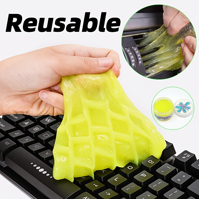 1pc Car Cleaning Gel Slime For Cleaning Tool, Car Vent Magic Dust Remover  Glue, Computer Keyboard Dirt Cleaner, Car Interior Cleaning Accessories Car  Accessories