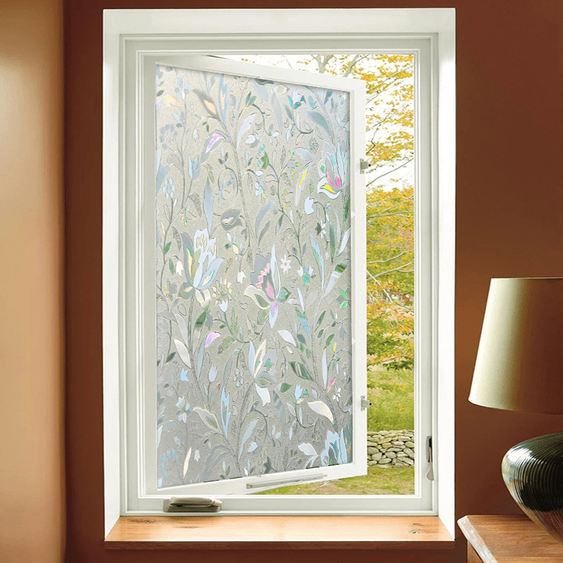 Película para ventana Película de privacidad Vinilo Adhesivo para vidrio de  ventana Resiste 96% Calor UV Adhesivo para ventana translúcido Fácil de  decorar Reutilizar para baño Cocina Oficina 40x200 c