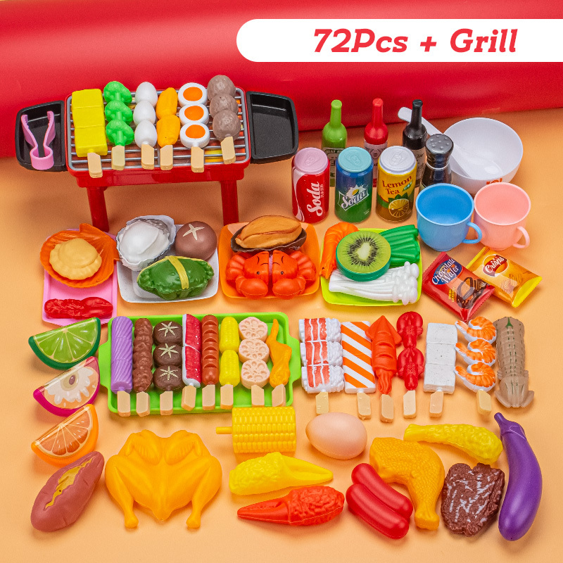 New 21/27 PCS Children Cute Kitchen Pretend Play Simulation BBQ