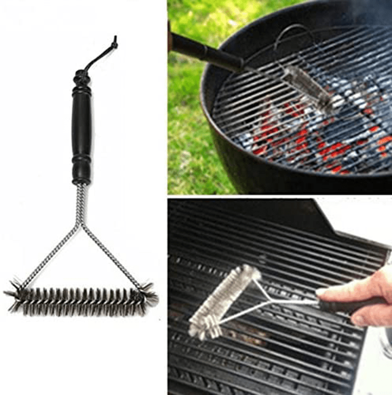 1pc Grill Brush 14 Non Slip Steel Wire Bbq Grill Cleaning Brush Barbecue Bbq  Tool Kitchen Gadgets Kitchen Accessories Home Kitchen Items Outdoor Decor, Save Money On Temu