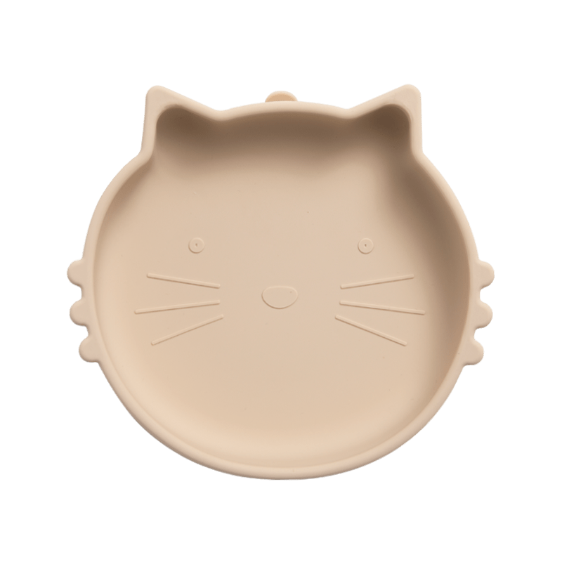 Baby Bowls With Suction Cat Design Silicone Feeding Set With - Temu