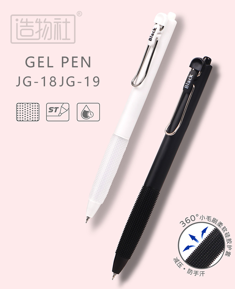 5 Pack Cute Gel Pens, Retractable Quick Dry Gel Ink Pen, Fine Point 0.5mm Black Ink Rolling Ball Gel Pens, Smooth Writing Aesthetic Pens for Home