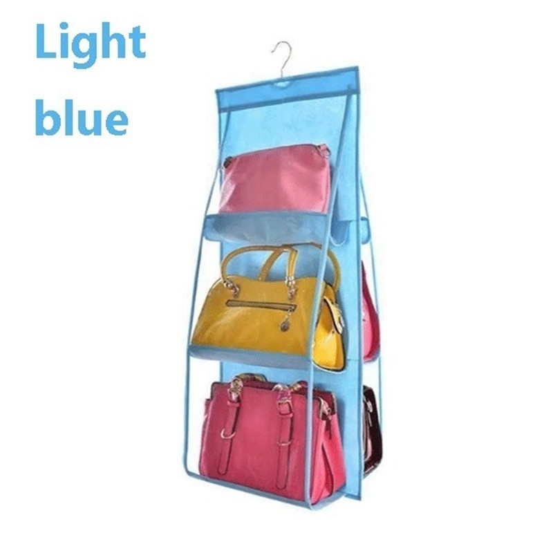 Vercord Organizador de mochila con forro para colgar en bolsa con muchos  bolsillos, color azul claro, talla M