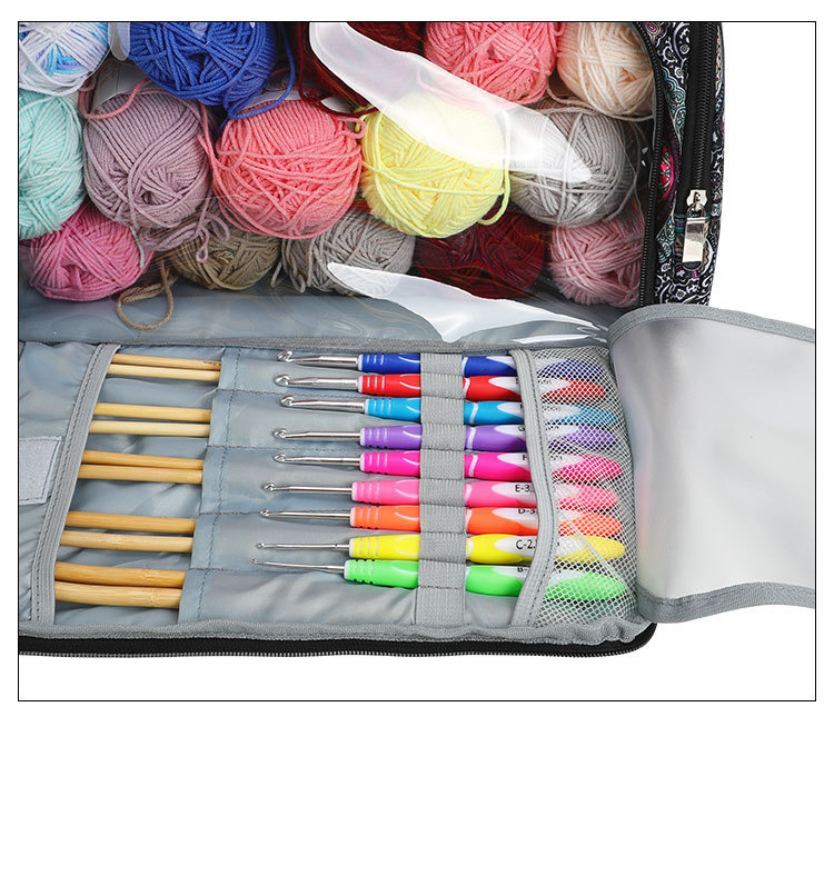 1pc Knitting Yarn Organizer,Knitting Bag Organizer, Yarn Storage Bag For  Organization, Large Capacity Crochet Tote Bag For Yarn Storage Suta