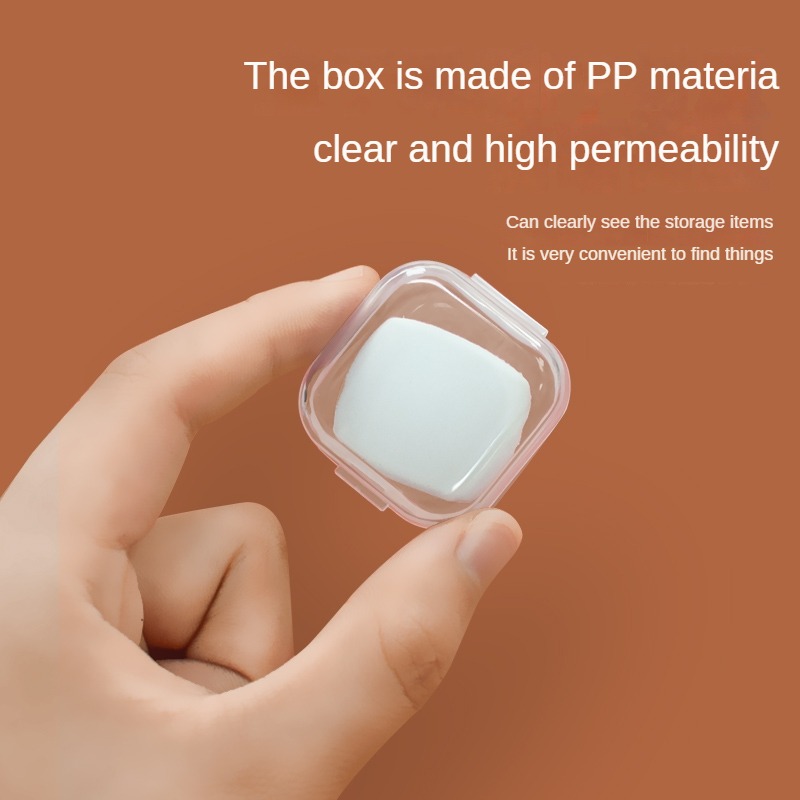 Small Clear Plastic Beads Storage Containers Box Hinged Lid Temu