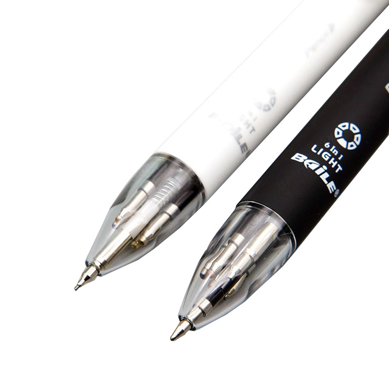 Bolígrafo multicolor Incluye bolígrafo de 5 colores 1 borrador automático  de lápiz superior para marcar la escritura Material escolar A los niños les  encanta